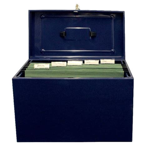 cathedral file box metal foolscap blue|Cathedral Metal File Box Foolscap Home Office Blue .